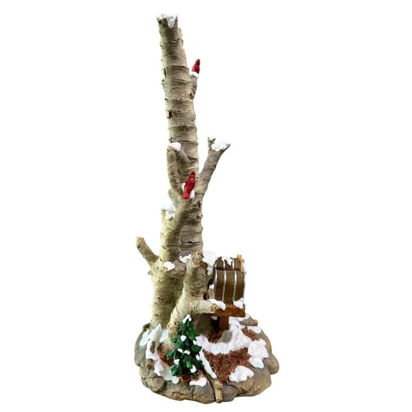 Dept 56 Village Birch Tree Cluster with Two Mailboxes 52631 in Orig Box - Picture 3 of 7